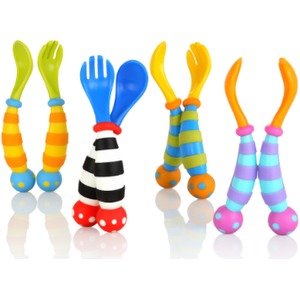 כפית ומזלג מעוצבים Nuby