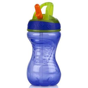 בקבוק אליגטור Nuby פיה מתקפלת 300 מ״ל – סגול