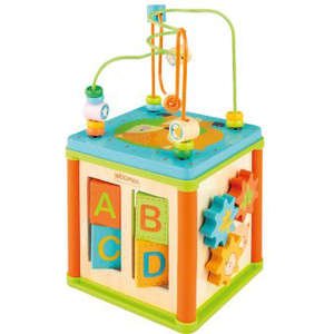 קוביית פעילות מעץ Pit Toys