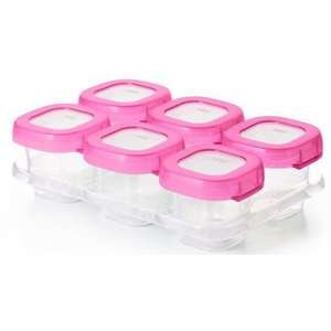 סט 6 מיכלי אחסון 60 מ״ל OXO TOT – ורוד
