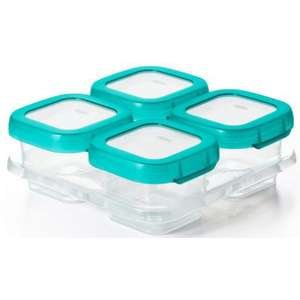 סט 4 מיכלי הקפאה 120 מ״ל OXO TOT – טורקיז