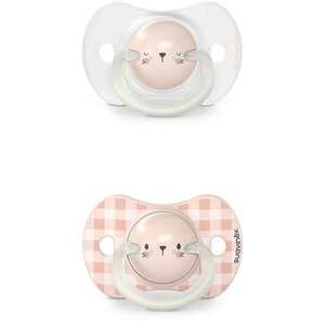 זוג מוצצים Suavinex Day/Night 0-6 ארנב ורוד