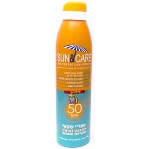 Sun&Care ספריי שקוף SPF50 200 מ״ל
