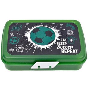 קופסת אוכל מחולקת שמחה זה אנחנו כדורגל ירוק