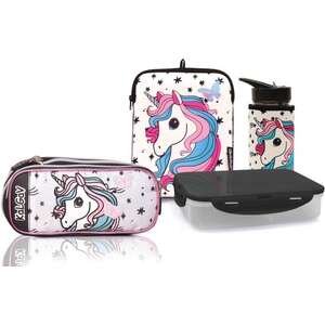 מארז אביזרי בית ספר Kal Gav חד קרן שחור לבן