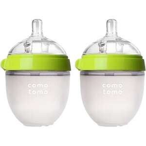 זוג בקבוקי האכלה ComoTomo 150 מ״ל – ירוק