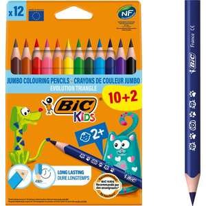 חבילת 12 עפרונות ג׳מבו BIC Kids Evolution