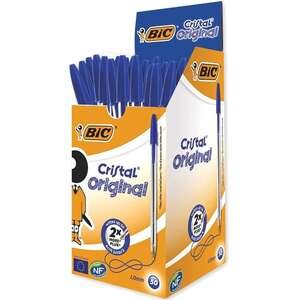 סט 50 עטים BIC Cristal כחול