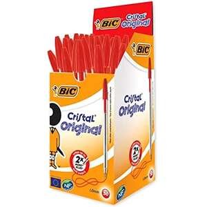 חבילת 50 עטים BIC Cristal אדום