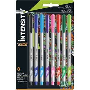 עטים צבעוניים BIC Intensity 0.1 סט 8