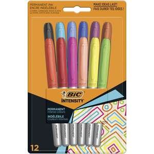 סט 12 טושים פרמננט BIC Intensity Fine