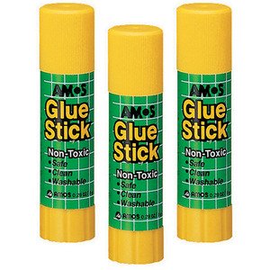 דבק סטיק 3 יחידות 8 גרם AMOS