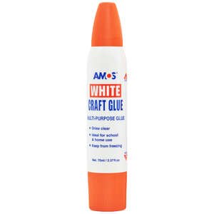 דבק יצירה לבן דו צדדי AMOS 70 מל