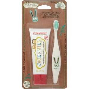 JACK N JILL תות + מברשת ארנב