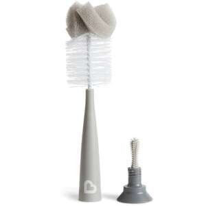 מברשת ספוג לבקבוק ולפיטמה Munchkin – אפור