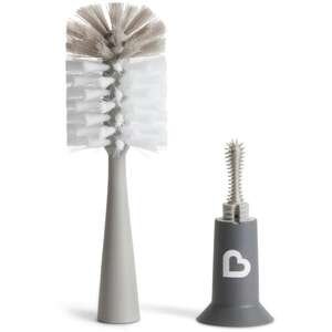 מברשת 2 ב-1 Deluxe לשטיפת בקבוקים Munchkin – אפור