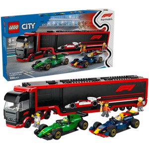 משאית F1 עם מכוניות F1 LEGO City 60445 AMR24