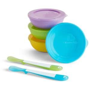 סט 4 קערות עם מכסים + 2 כפיות Munchkin