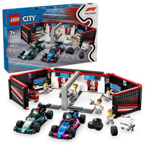 מוסך F1 ומכוניות LEGO City 60444 Mercedes AMG Alpine