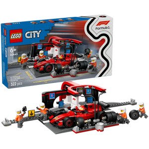 תחנת עצירה וצוות תיקונים F1 60443 LEGO City Ferrari