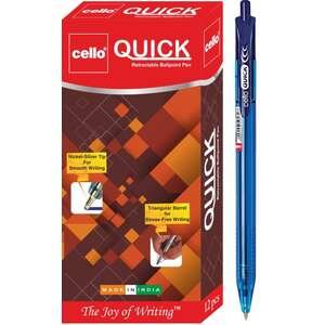 חבילת 12 עטים כדוריים Cello Quick כחול