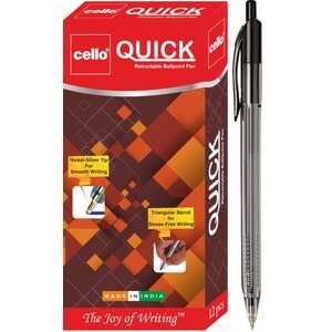 סט 12 עטים Cello Quick BIC שחור