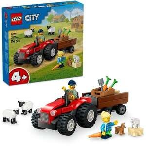 טרקטור חווה אדום עם נגרר LEGO City 60461