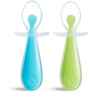 זוג כפיות סיליקון Munchkin – כחול/ירוק