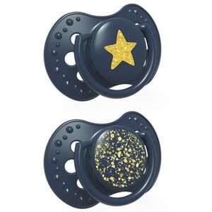 זוג מוצצי סיליקון Lovi Stardust – כחול (0–3 חודשים)