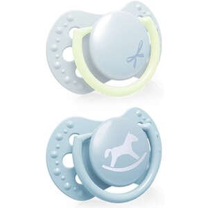 זוג מיני מוצצים Lovi Baby Shower – כחול (0–2 חודשים)