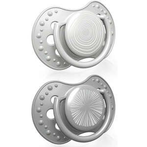 זוג מוצצי סיליקון Lovi Harmony – אפור (0–3 חודשים)