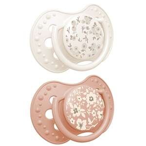 זוג מוצצי סיליקון Lovi Blossom שנהב 3–6 חודשים