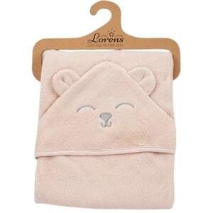 מגבת קפוצ׳ון Lorens ורוד דובי