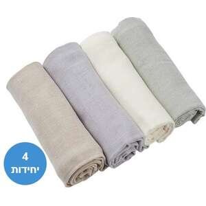 מארז 4 חיתולי טטרה Lorens מנטה 70×70