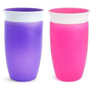 זוג כוסות פלא 360° Munchkin 296 מ״ל – ורוד/סגול