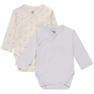 זוג בגדי גוף Minene שרוול ארוך – שמנת מודפס