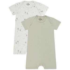 זוג אוברולים קצרים Minene – שמנת מלאנז׳