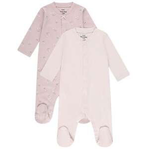 זוג אוברולים ארוכים Minene – ורוד מודפס