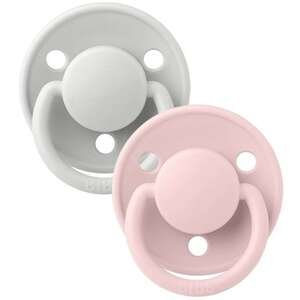 BIBS – זוג מוצצי סיליקון De Lux One Size 0–3 שנים – Haze/Blossom