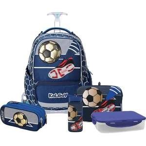 מארז כיתה א׳ Kal Gav X-Fix טרולי כחול נייבי משחק כדורגל