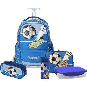 מארז מושלם X-Fix טרולי משחק כדורגל כחול