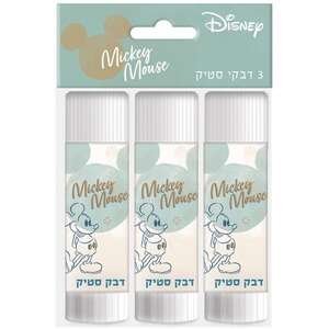 שלישיית דבק סטיק 15 גרם Palphot מיקי מאוס