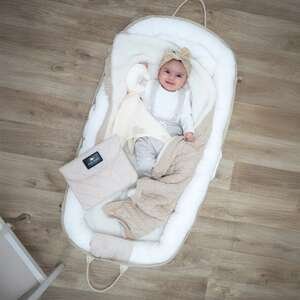 משטח החתלה + בייבי נסט Baby Boss Royal 50×100 – אבן