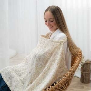 סינר הנקה Baby Boss Textile 70×100 – עלים