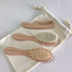 סט מברשות ומסרק לתינוק Baby Boss – 3 חלקים