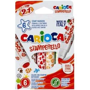 סט 6 טושי חותמות Carioca Stamperello