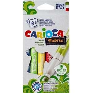 סט 6 טושים לטקסטיל Maxi Carioca