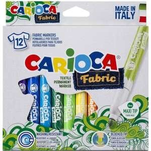 סט 12 טושים לטקסטיל Maxi Carioca