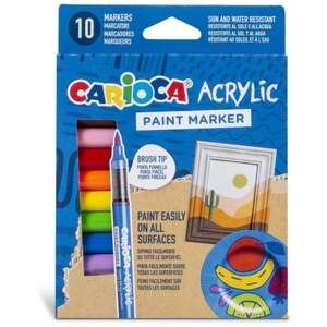 סט 10 טושי אקריליק Carioca
