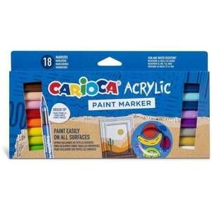 סט 18 טושי אקריליק Carioca